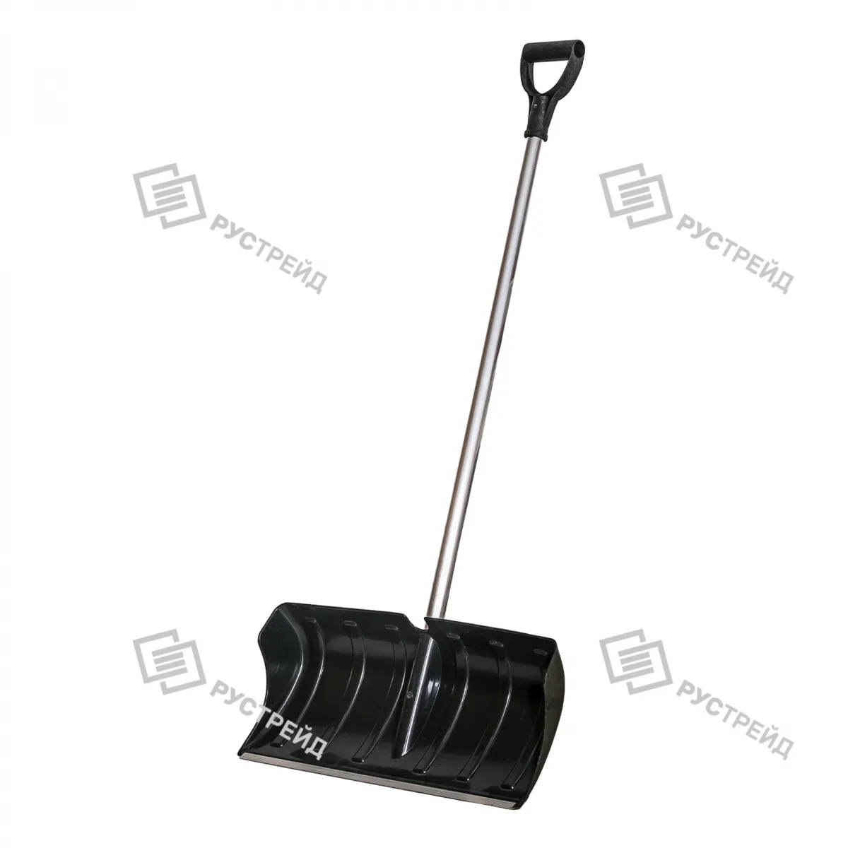 Лопата "Зима" №7 Скрепер с ал.планкой d-32 с алюмин.черенком и V-образной ручкой