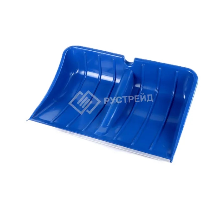 Лопата для снега "Зима №9" (цветная) с ал.планкой, d-32