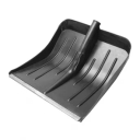 Лопата для снега "Зима" №10 с оц.планкой d-30 с алюмин.черенком и V-образной ручкой - изображение 1