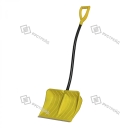 Лопата для снега "Медведь" (цветная) с крашеным эргоном.ал.чер. V-ручкой "Элита" (цвет.) - изображение 1