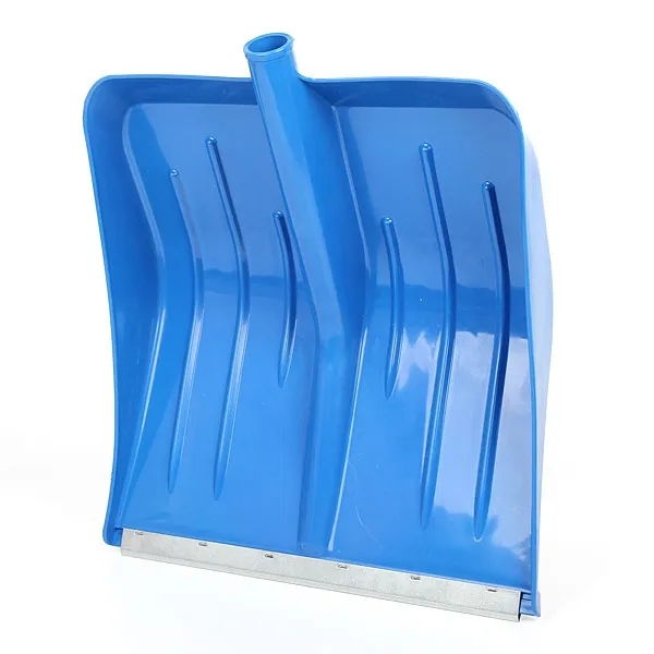 Лопата для снега снеговая "Метелица" с ал.планкой цветная, диаметр ø32