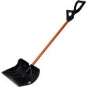 Лопата для снега "Пума" с ал.планкой с метал чер. в пвх оплетке, с доп. ручкой "Элита" - изображение 1