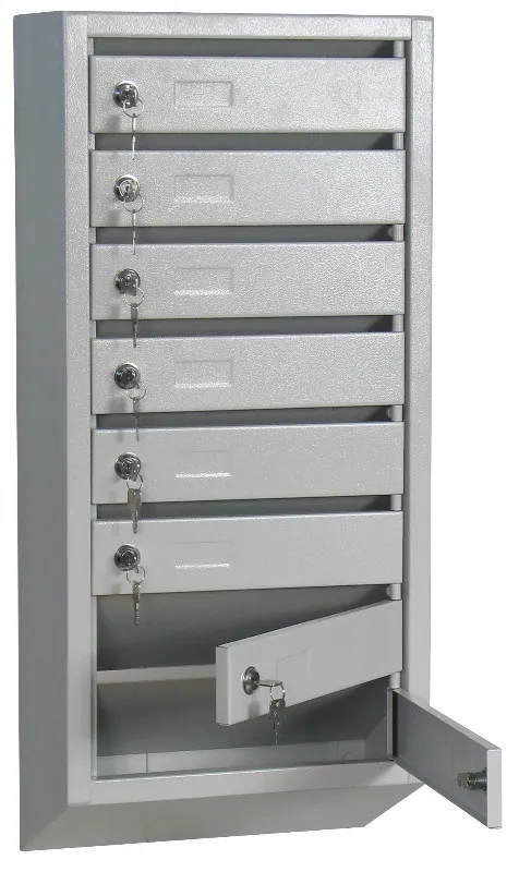 Ящик почтовый 8-ми секционный металлический (порошковая окраска) 862*385*190мм. Вес - 9,5кг