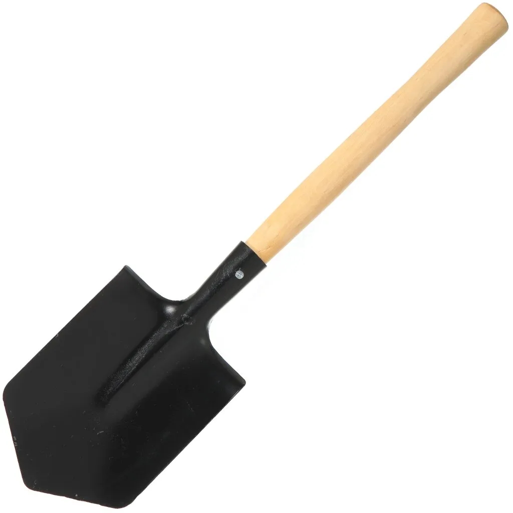 Лопатка туристическая с зубчиками с черенком