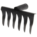 Грабли 6-ти зубые витые, 2мм, порошковая окраска ГВ-6  - изображение 1