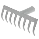 Грабли нержавеющая сталь 8-ми зубые прямые  ГП-8 - изображение 1