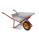 Тачка строительная оцинкованная 1-но колесная, пневмоколесо, 120 л., 220 кг, кузов 0,8 мм - изображение 1