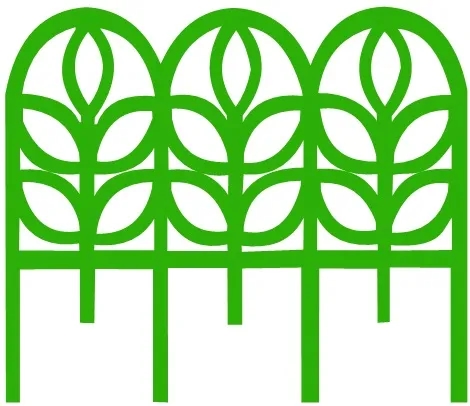 Заборчик декоративный пластмассовый "Флора", 3м