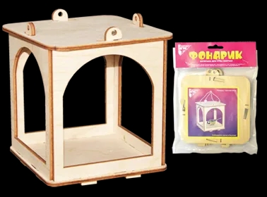 Кормушка для птиц сборная "Фонарик"