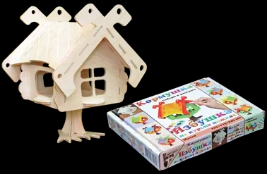 Кормушка для птиц "Избушка на курьих ножках" малая