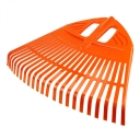 Грабли веерные пластмассовые 23 зуба оранжевые 500мм из первичного полипропилена - изображение 1