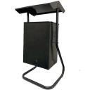 Урна металлическая поворотная. с подставкой из круглой трубы (24л) №5 - изображение 1