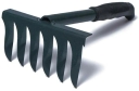 Грабли 6-ти зубые прямые, 2,5мм "ПРОФИ" металлическим черенком и пластиковой ручкой ГП-6  - изображение 1