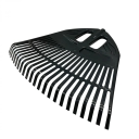 Грабли веерные пластмассовые 23 зуба черные 500мм  - изображение 1