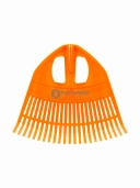 Грабли веерные из поликарбоната цветные 23 зуба 500x430мм с алюм. черенком  - изображение 2