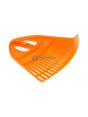 Грабли веерные из поликарбоната цветные 23 зуба 500x430мм с алюм. черенком  - изображение 3