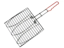 Решетка-барбекю тройная, тефлон, с латексной ручкой АНТИПРИГАРНАЯ  - изображение 1