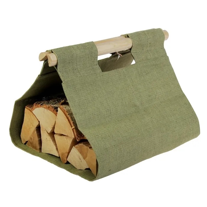 Сумка для переноски дров (материал - брезент)