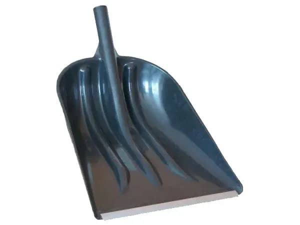 Лопата для снега "Зима" №6 с ал.планкой d-32 с дер.черенком 1сорт и V-образной ручкой