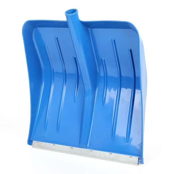 Лопата для снега снеговая "Метелица" с ал.планкой цветная, диаметр ø32