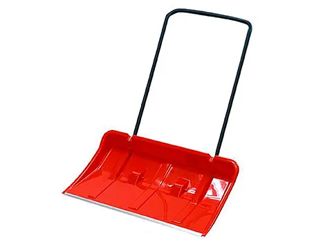 Скрепер пластиковый на колесах "Лось", (цветной), с  ал.накладкой НОВИНКА - изображение 1