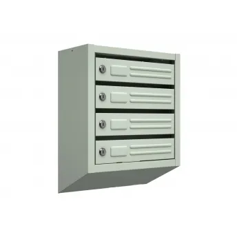 Ящик почтовый 4-х секционный металлический (порошковая окраска)                                    498*385*190мм. Вес - 4,5кг. Упаковка: пузырчатая пленка. - изображение 1