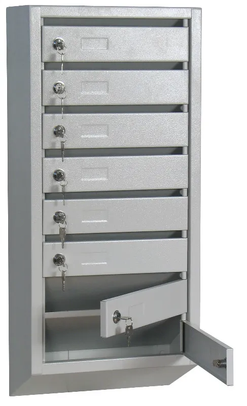 Ящик почтовый 8-ми секционный металлический                                                         (порошковая окраска) 862*385*190мм. Вес - 9,5кг АКЦИЯ!!! - изображение 1