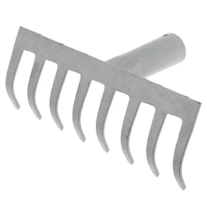 Грабли 8-ми зубые прямые, порошковая окраска 2,5мм, ГП-8 - изображение 1