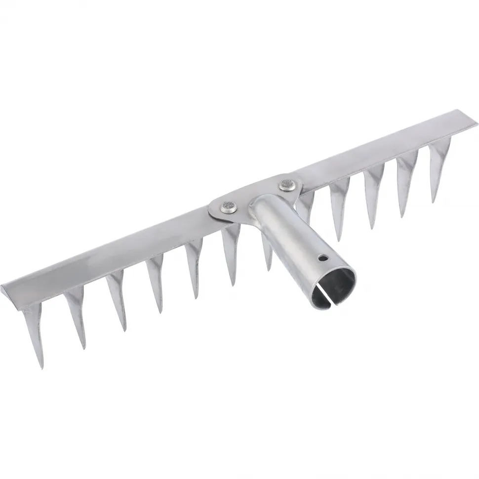 Грабли нержавеющая сталь 10-ти зубые витые,  ГВ-10 - изображение 1