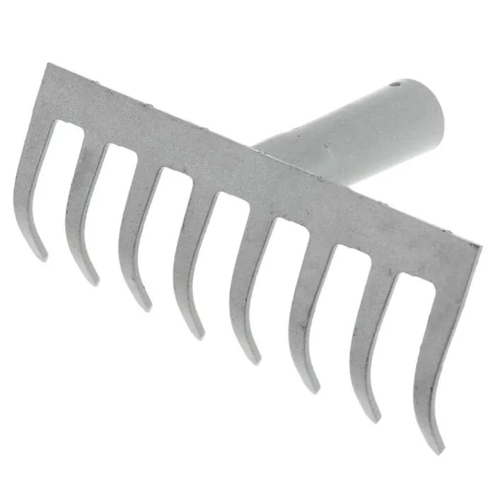 Грабли нержавеющая сталь 8-ми зубые прямые  ГП-8
