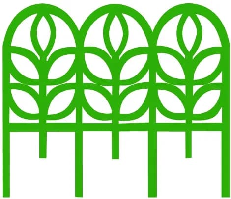 Заборчик декоративный пластмассовый "Флора", 3м