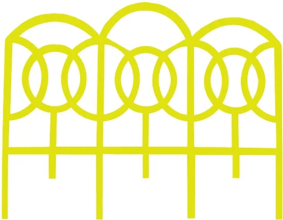 Заборчик декоративный пластмассовый "Барокко", 3м  - изображение 1