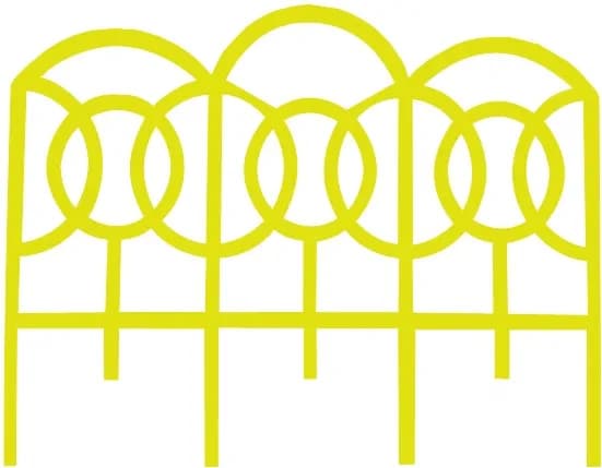 Заборчик декоративный пластмассовый "Барокко", 3м 