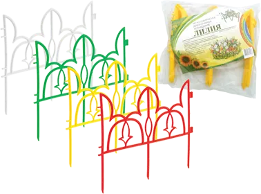 Забор-бордюр декоративный "Лилия", 
длина 3м, высота 19 см