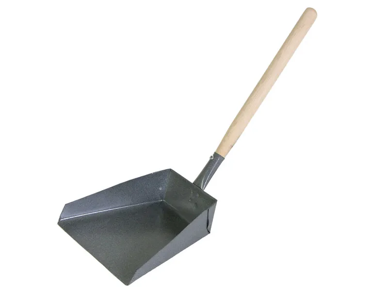 Совок для мусора металлической с деревянной ручкой - изображение 1