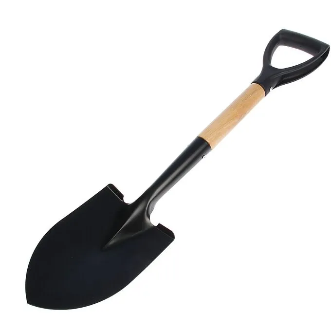 Лопата автомобильная с черенком и V ручкой  - изображение 1