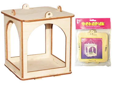 Кормушка для птиц сборная "Фонарик" - изображение 1