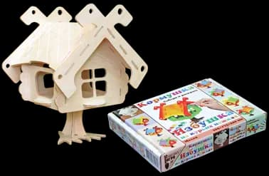 Кормушка для птиц "Избушка на курьих ножках" большая