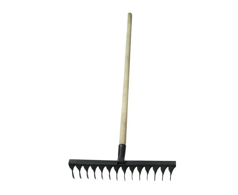 Грабли 14-ти зубые витые, 2мм, порошковая окраска с черенком ГВ-14 - изображение 1