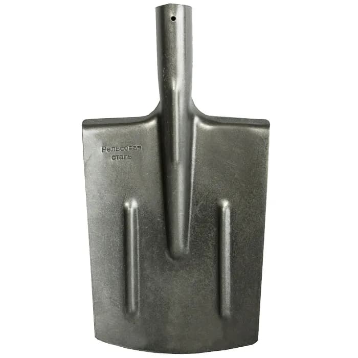 Лопата штыковая прямоугольная 
с ребрами жесткости
Рельсовая сталь