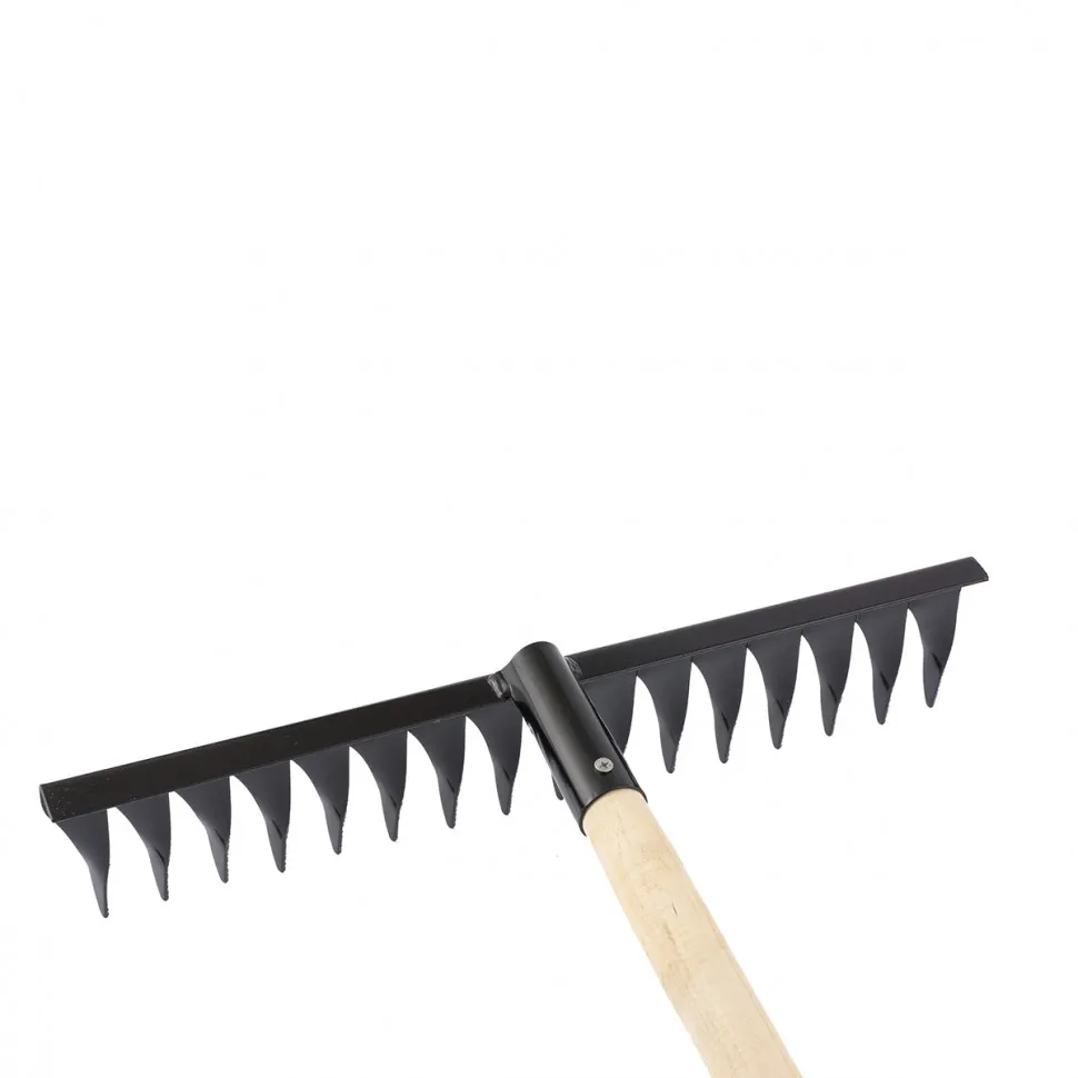 Грабли 16-ти зубые витые, 2мм, порошковая окраска с черенком ГВ-16 - изображение 1