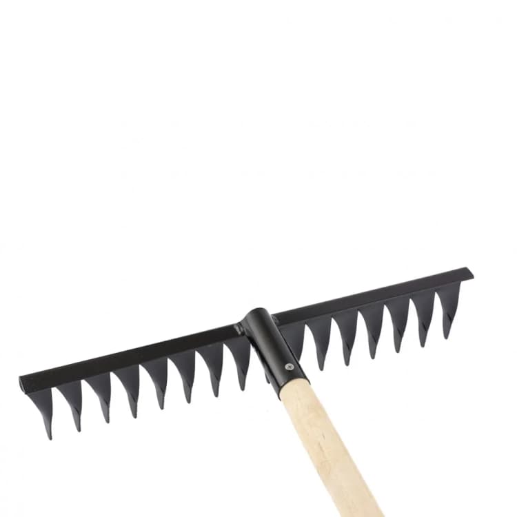 Грабли 16-ти зубые витые, 2мм, порошковая окраска с черенком ГВ-16