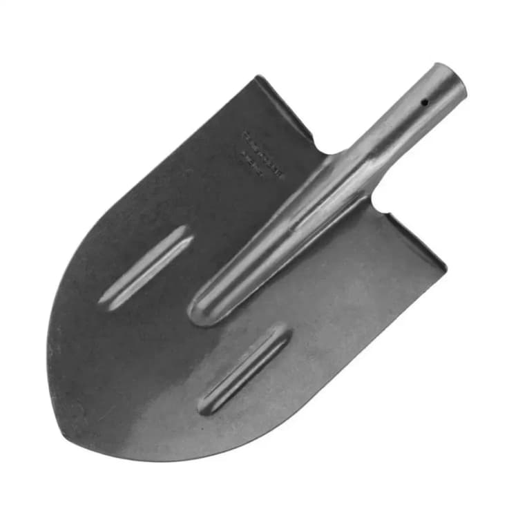 Лопата штыковая из рельсовой стали с ребрами жесткости с черенокм