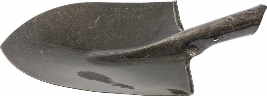 Лопата штыковая "Американка" с ребрами жесткости, Рельсовая сталь с черенком