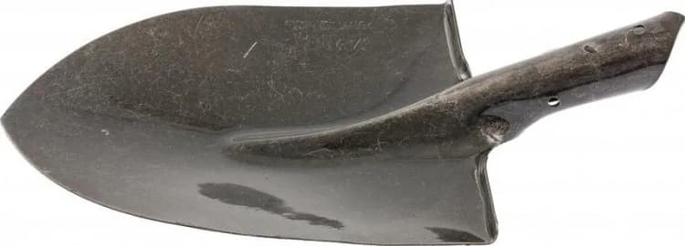 Лопата штыковая "Американка" с ребрами жесткости, Рельсовая сталь с черенком