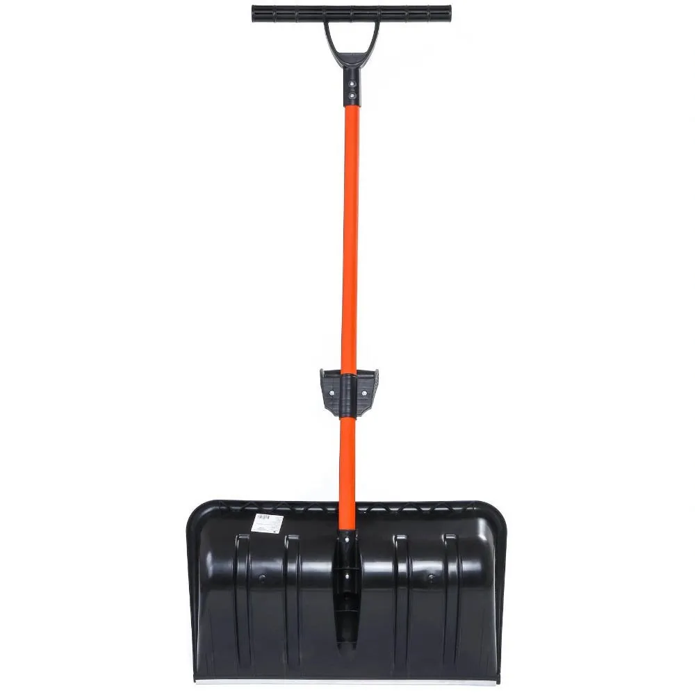 Лопата скрепер Ратник для снега c ал.пл., с Т-образной пластиковой ручкой