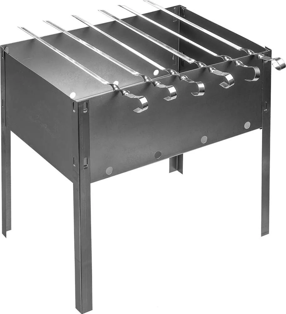 Мангал сборный "Эконом" в г/к коробке + 5х370 шампуров АКЦИЯ!!! - изображение 1