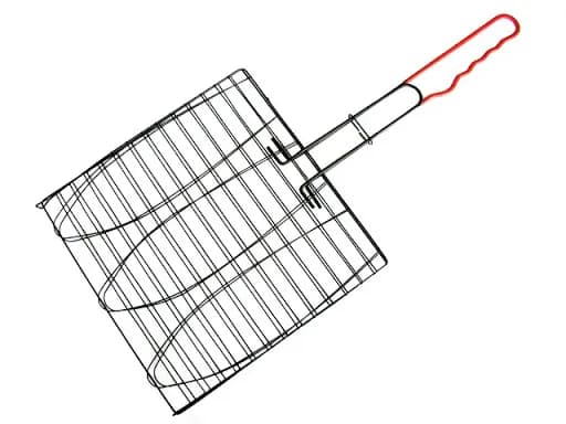 Решетка-барбекю тройная, тефлон, с латексной ручкой АНТИПРИГАРНАЯ 
