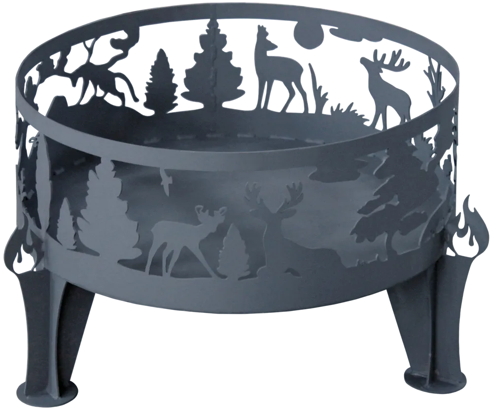 Очаг "Лес"
диаметр 600мм, высота 450мм, вес- 12,5 кг,окрашена термостойкой эмалью до 1000 градусов,вес 14 кг упаковка-стрейч пленка - изображение 1