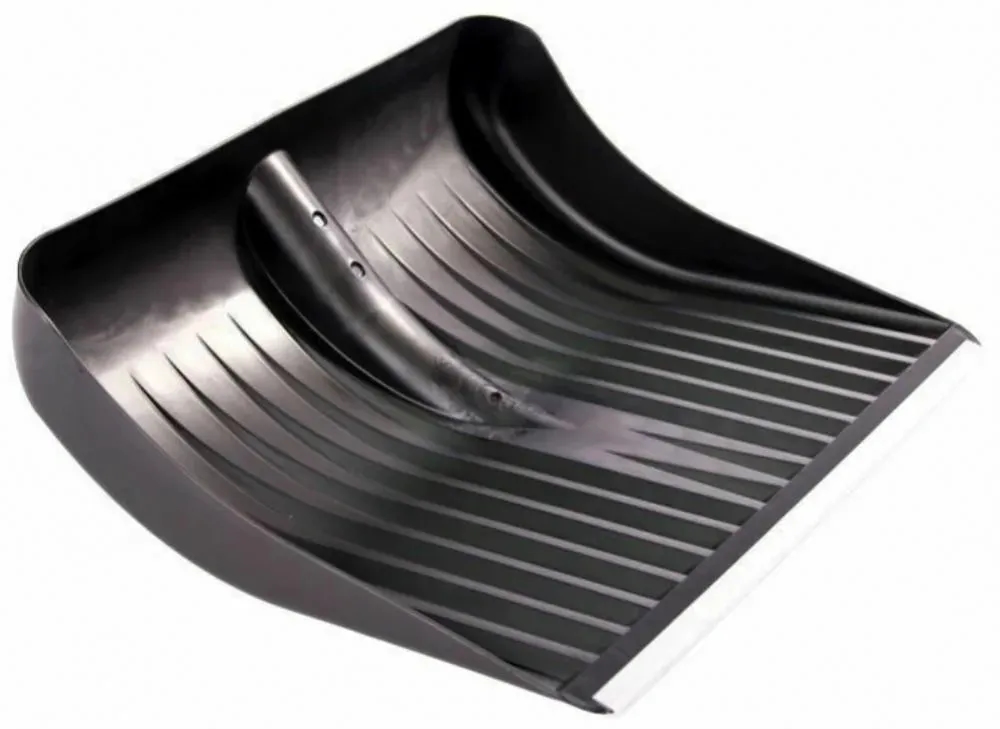 Лопата для снега "Зима" №8 (цветная) с ал.планкой, d-32